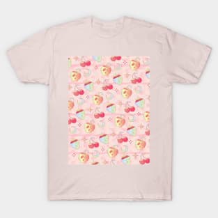 Pastel Goth Red Fruits Caramel T-Shirt